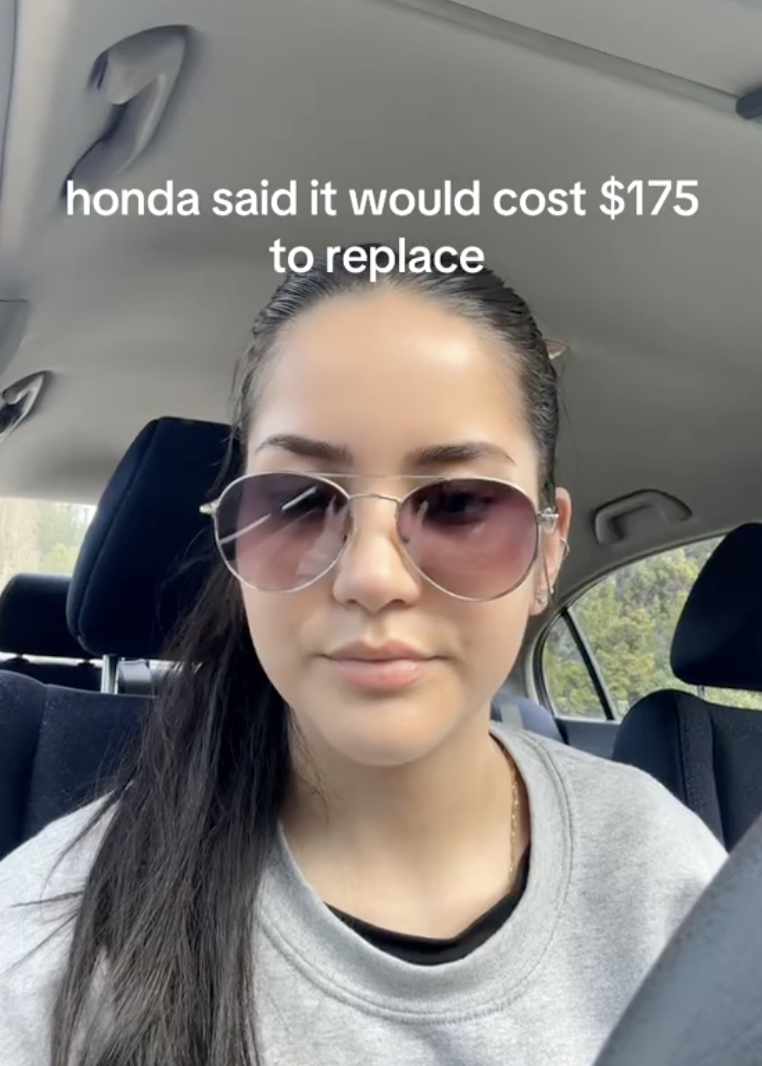 woman sitting in a car