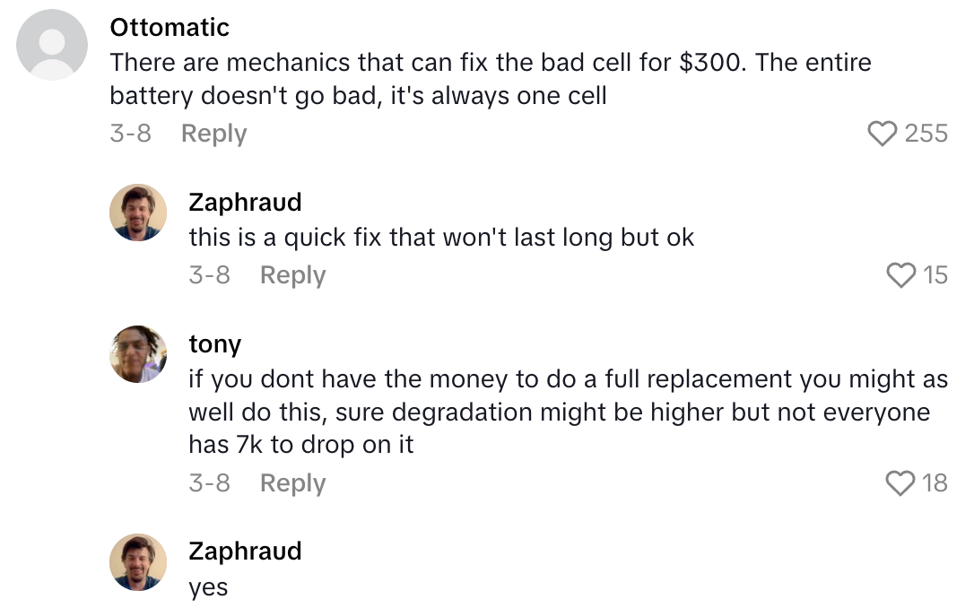 Screenshot 2025 06 01 at 4.33.22 PM Toyota Prius Driver Shared That He Was Quoted $6,800 To Get A New Battery.   I’m wondering if anyone knows about alternatives.
