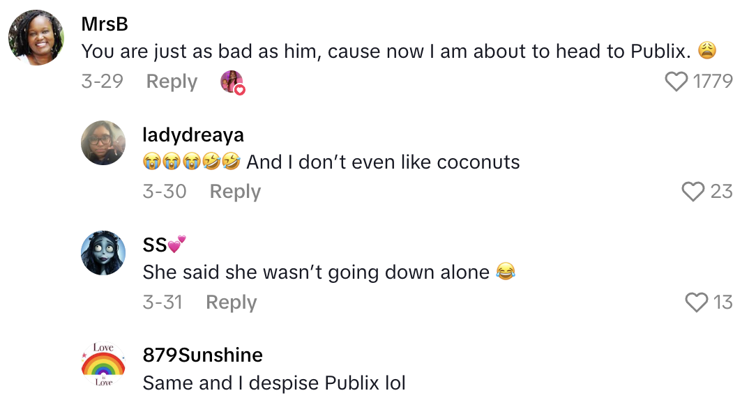 Screenshot 2025 06 01 at 4.57.43 PM Publix Grocery Shopper Got Annoyed When An Employee Wouldnt Take No For An Answer While Offering Food Samples