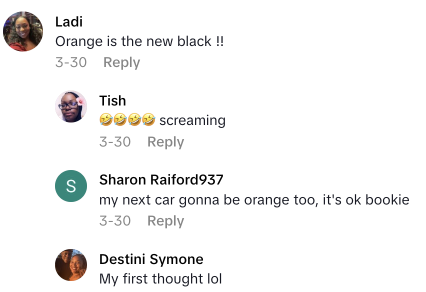 Screenshot 2025 06 01 at 5.09.08 PM A TikTokker Said Her Daughters Bank Decided What Color Car She Could Buy.   She wanted a black car. But the banks pick what you can get.
