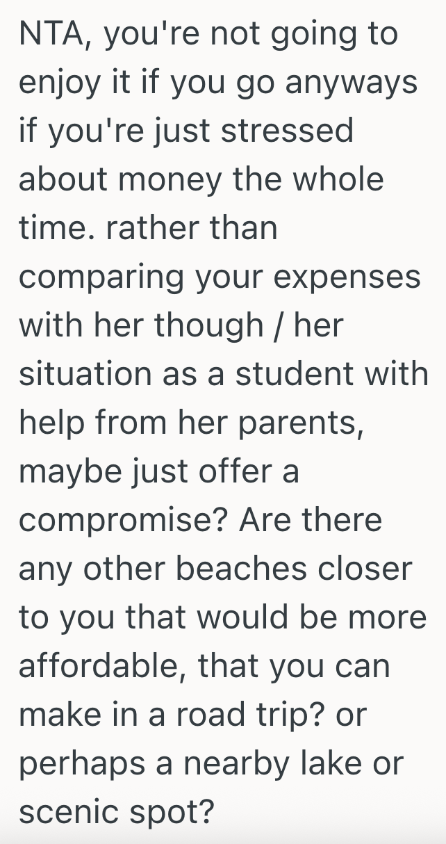 Screenshot 2025 06 03 at 11.20.32 AM His Girlfriend Wants Him To Go On An Expensive Weekend Beach Getaway, But He Would Rather Save The Money For A Mortgage Down Payment