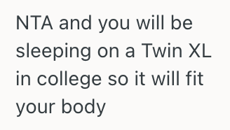 Screenshot 2025 06 03 at 2.15.22 PM Tall Teenage Boy Was Stuck With A Tiny Bed On Vacation Because His Shorter Brother Called Dibs On The Bigger One, But Hes Refusing To Play Nice