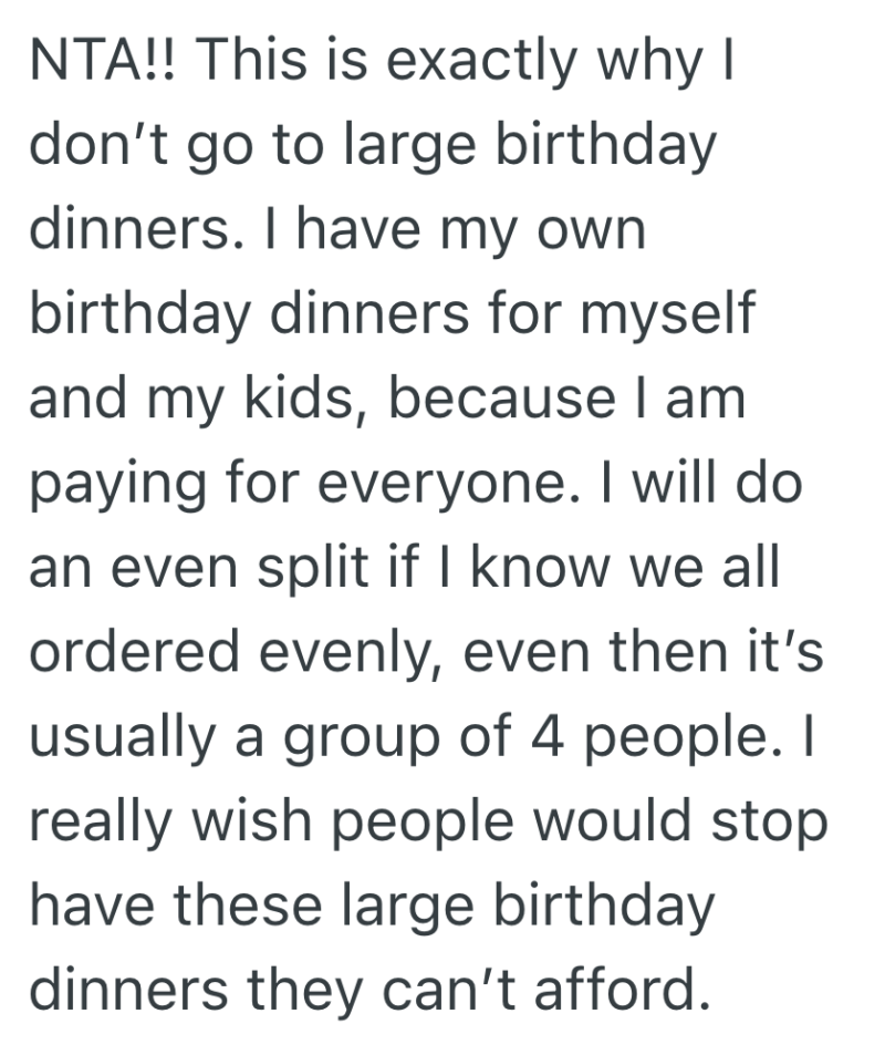 Screenshot 2025 06 03 at 2.53.52 PM e1748976937143 Friend Orders $1,000 Birthday Dinner Without Asking Anyone, So One Guest Refuses To Pay An Equal Share