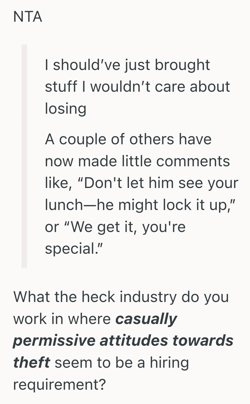 Screenshot 2025 06 04 at 1.30.51 PM His Coworkers Kept Stealing His Homemade Lunches, But When He Bought A Personal Mini Fridge To Protect It, He Suddenly Became The Office Outcast