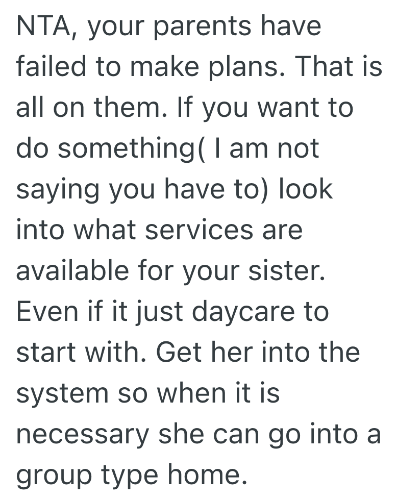 Screenshot 2025 06 04 at 1.32.31 PM She Spent Her Childhood Caring For Her Sister, So Now Shes Setting A Boundary And Her Parents Are Furious