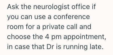 Screenshot 2025 06 04 at 11.09.31 AM Son Has Conflicting Doctors Appointments, But Since One Of Them Is Via A Phone Call, His Parents Think He Should Take The Call In A Public Place