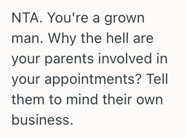 Screenshot 2025 06 04 at 11.10.11 AM Son Has Conflicting Doctors Appointments, But Since One Of Them Is Via A Phone Call, His Parents Think He Should Take The Call In A Public Place