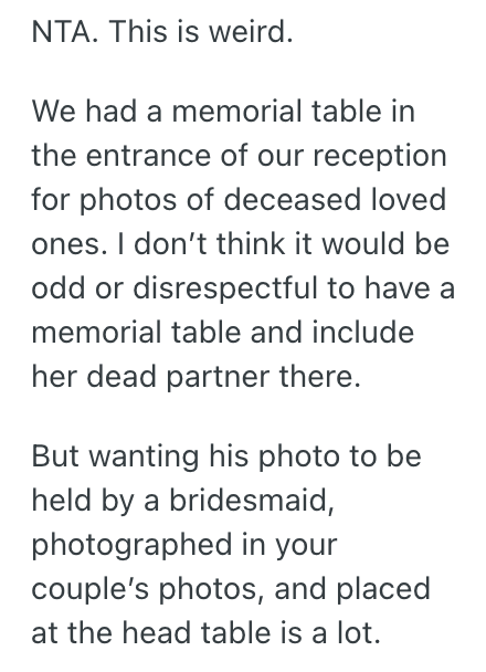 Screenshot 2025 06 04 at 11.27.49 AM He Found Out His Fiancée Wanted To Display Pictures Of Her Late Husband At Their Wedding, So He Thought About Calling Off The Ceremony