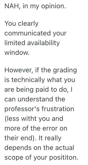 Screenshot 2025 06 04 at 5.11.30 PM A College Professor Expects Them To Grade Her Papers And Final Exams, But They Dont Have The Time To Do It Because Of Their Busy Schedule