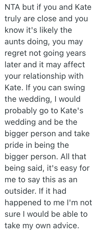 Screenshot 2025 06 04 at 5.15.53 PM Her Cousin Scheduled Her Wedding Right Before Her Date, So This Woman Wont Be Attending