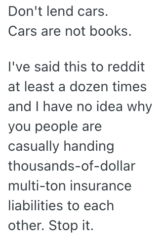 Screenshot 2025 06 04 at 5.35.43 PM His Roommate Abused His Car Borrowing Privilege, So He Wont Let Him Take It Again