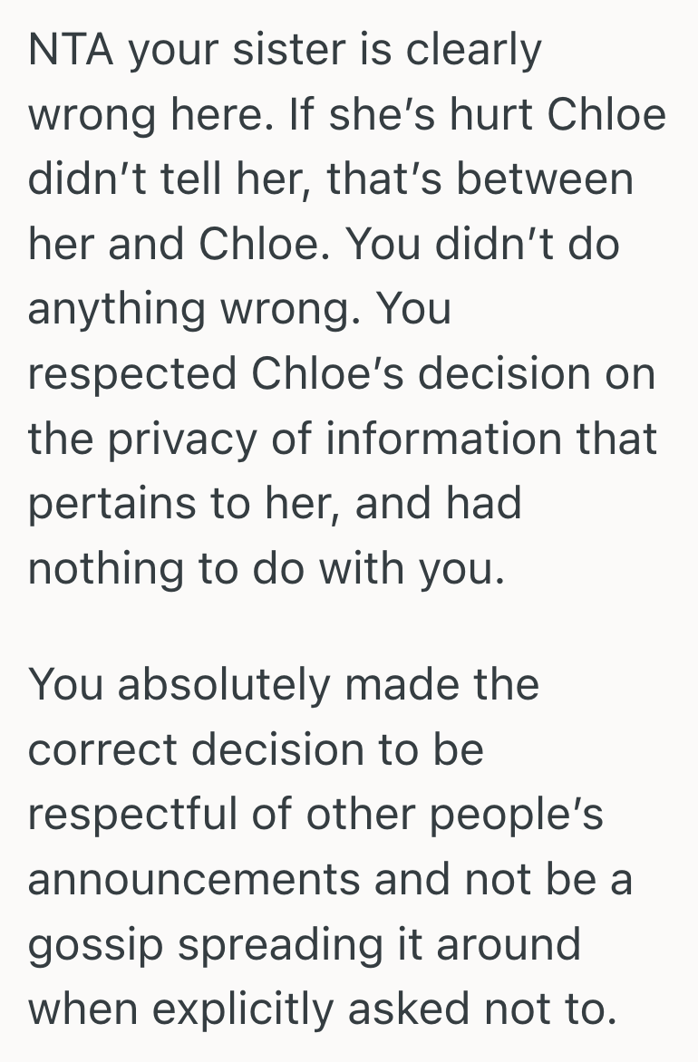Screenshot 2025 06 05 at 12.23.44 PM She Stayed Silent About Her Friend’s Pregnancy Out Of Loyalty, But Her Sister Felt Betrayed When She Found Out She Wasn’t Told First