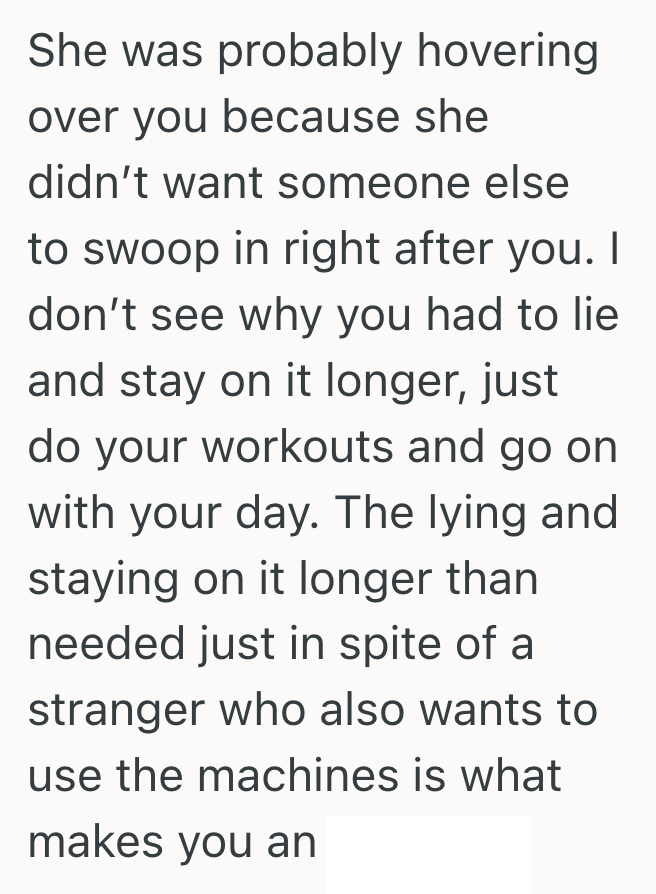 Screenshot 2025 06 05 at 3.31.29 PM Woman Felt Rushed By Another Gym Goer Waiting To Use The Equipment, So Instead Of Being Considerate She Decided To Stall Out Of Spite