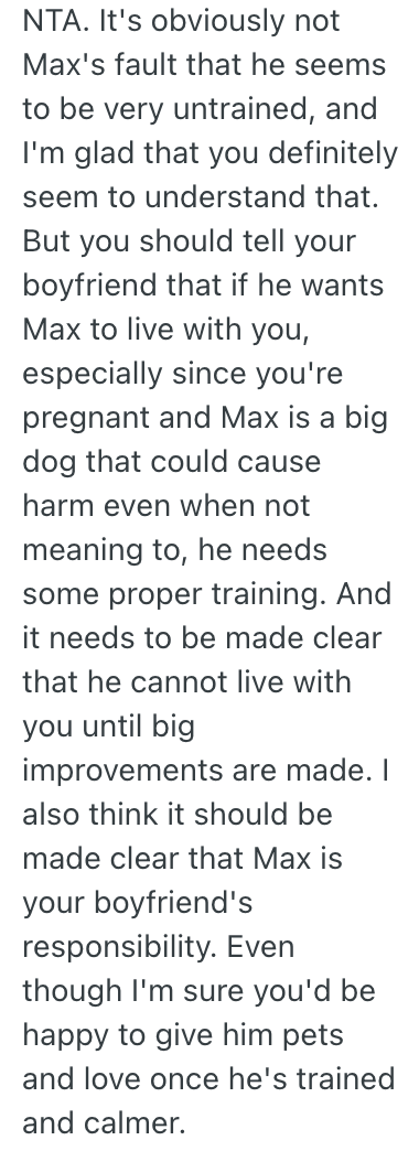 Screenshot 2025 06 06 at 1.13.45 PM Pregnant Womans Husband Wants His Out of Control Dog To Live With Them, But She Wont Allow It