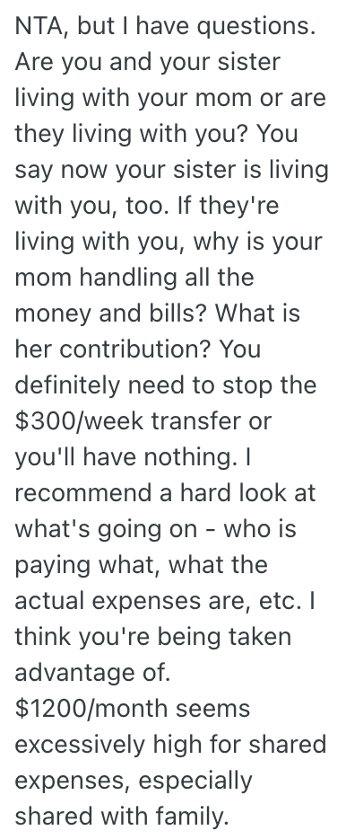 Screenshot 2025 06 06 at 12.47.50 PM Her Mom Keeps Taking Advantage Of Her Financially, So She Wants To Cut Off The Money Spigot