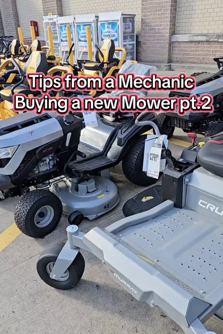 lawn mowers for sale at a store