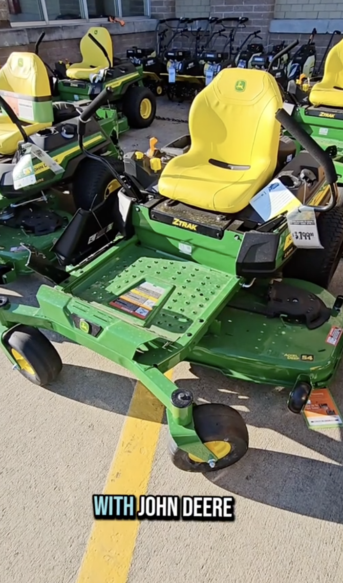 a john deere lawn mower