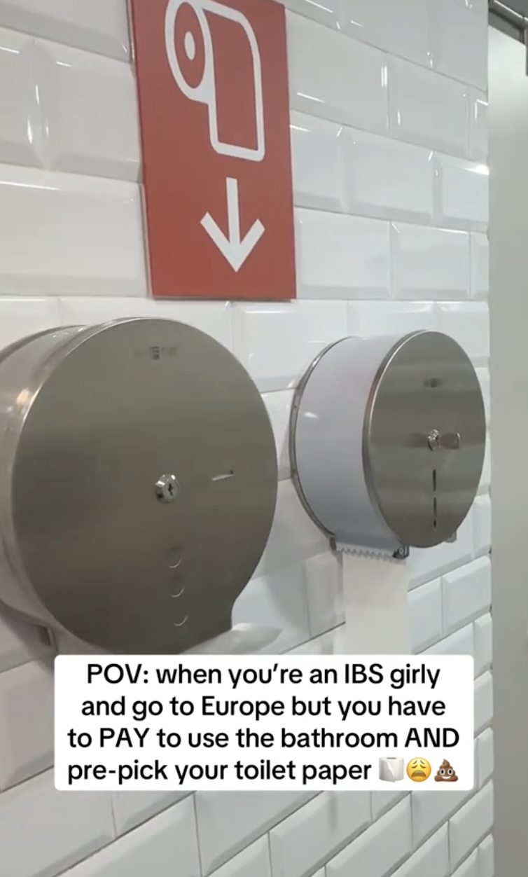 photo of toilet paper dispensers