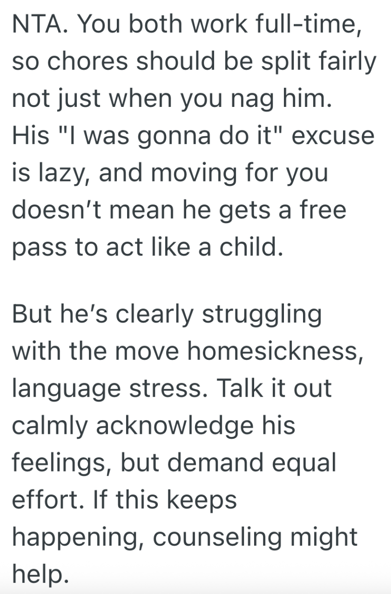Screenshot 2025 06 09 at 3.34.50 PM e1749497906913 He Moved Countries To Be With Her, But Now Shes Handling Everything At Home So She Finally Snapped