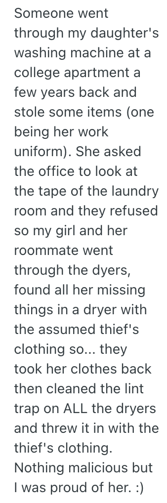 Screenshot 2025 06 10 at 6.40.33 PM Someone Took Their Laundry Out Of A Machine Without Their Permission, So They Put Their Clothes Through Another Wash Cycle To Make Them Wait Longer