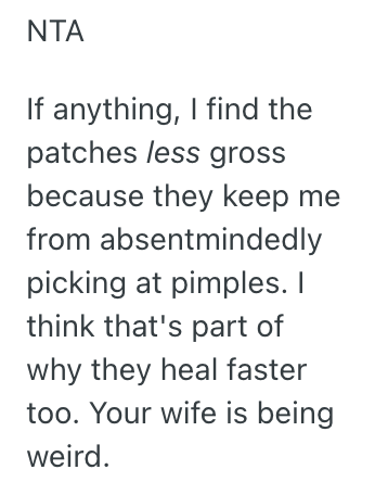 Screenshot 2025 06 11 at 10.05.01 PM Mom Doesnt Want Her Daughter To Wear Pimple Patches, So She Got Upset At Her Husband When He Argued That Theres Nothing Wrong With Them