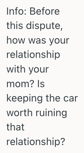 Screenshot 2025 06 11 at 8.16.36 AM Great Grandchild Inherits Grandmothers Car, But Her Mother Insists The Vehicle Is Rightfully Hers