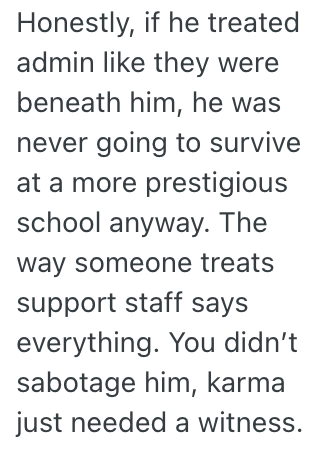 Screenshot 2025 06 13 at 11.22.49 AM A Teacher Was Rude To This Administrative Worker, So They Gave Him A Bad Reference When He Was Looking For Another Job