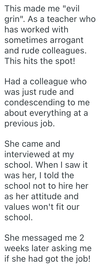 Screenshot 2025 06 13 at 11.23.13 AM A Teacher Was Rude To This Administrative Worker, So They Gave Him A Bad Reference When He Was Looking For Another Job