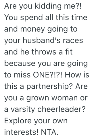 Screenshot 2025 06 14 at 12.49.52 PM Wife Wants To Take Sailing Lessons, But Her Husband Is Mad Because He Wants Her To Support Him At His Ironman Race