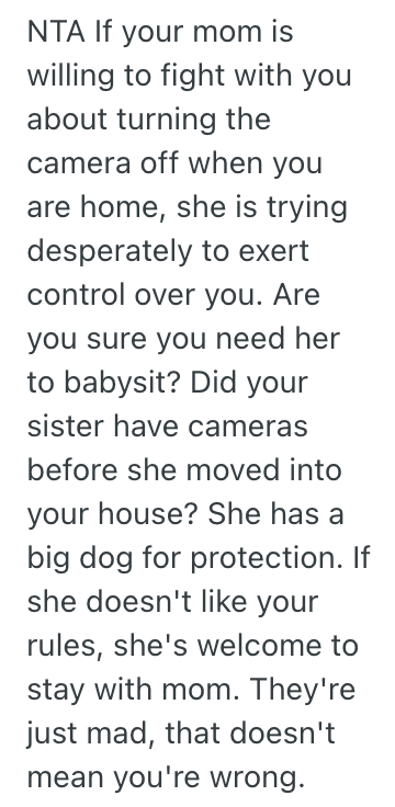 Screenshot 2025 06 14 at 12.51.42 PM Her Mom Was Judgmental About Her Life, So She Wont Give Her Access To Her Ring Camera Anymore When She Babysits Her Daughter