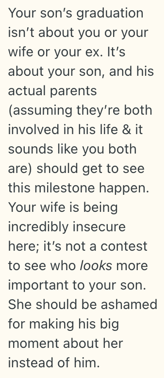 Screenshot 2025 06 14 at 12.53.51 PM His Wife Wants To Go To His Sons Graduation Instead Of His Ex Wife, So He Let His Son Choose And He Picked His Mom