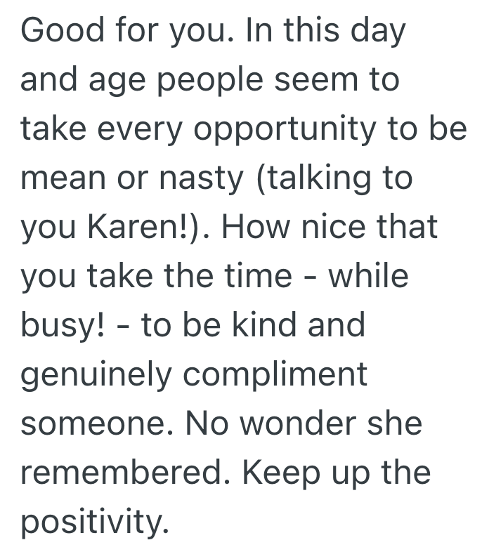 Screenshot 2025 06 14 at 2.13.43 PM Friendly Cashier Compliments Customer On Her Makeup And Ponytail, But She Had No Idea How Much Those Kind Words Meant