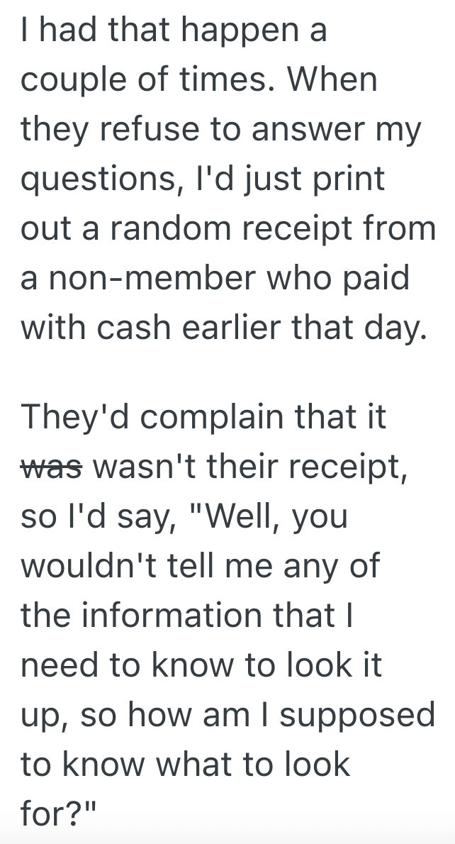 Screenshot 2025 06 14 at 4.48.20 PM Customer Demands A Receipt For An Item He Purchased The Previous Year, But The Cashier Has No Way To Look That Up
