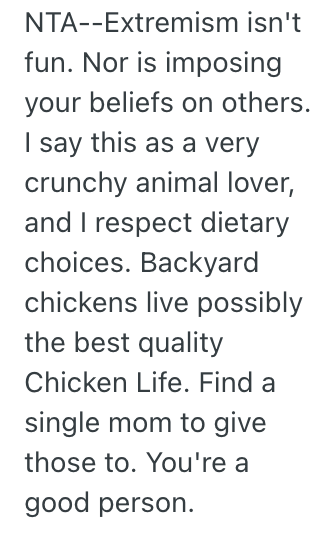 Screenshot 2025 06 15 at 3.26.28 PM She Offered Someone Free Eggs From The Chickens She Raises, And They Got Offended Because Theyre Vegan