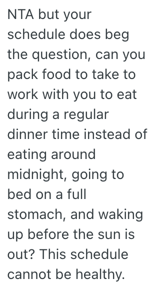 Screenshot 2025 06 15 at 3.29.55 PM His Girlfriend Offered To Make Him Dinner Before He Went to Bed, But He Just Ate Something Quick Because He Knew He Had to Be Up Early The Next Day