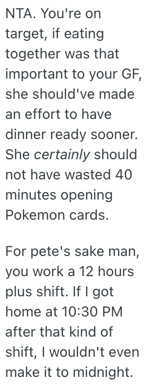 Screenshot 2025 06 15 at 3.30.29 PM His Girlfriend Offered To Make Him Dinner Before He Went to Bed, But He Just Ate Something Quick Because He Knew He Had to Be Up Early The Next Day