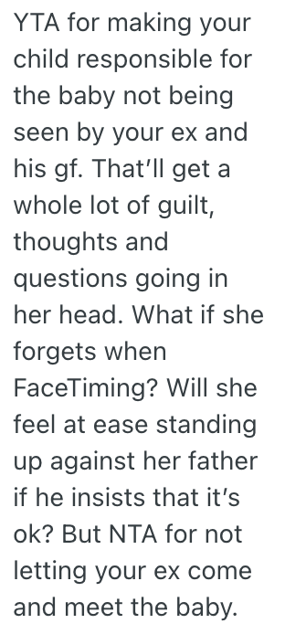 Screenshot 2025 06 15 at 3.32.04 PM She Doesnt Want Her Ex Or His Girlfriend To See Her New Baby, But Her Exs Girlfriend Doesnt Think Thats Fair