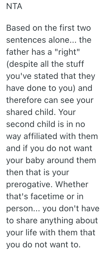 Screenshot 2025 06 15 at 3.32.12 PM She Doesnt Want Her Ex Or His Girlfriend To See Her New Baby, But Her Exs Girlfriend Doesnt Think Thats Fair