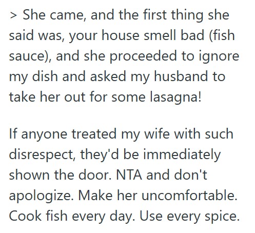Screenshot 2025 06 16 145716 Her Husbands Friend Kept Insulting Her Food Choices, So She Told Her To Cook For Herself And Stop Complaining About Their Food