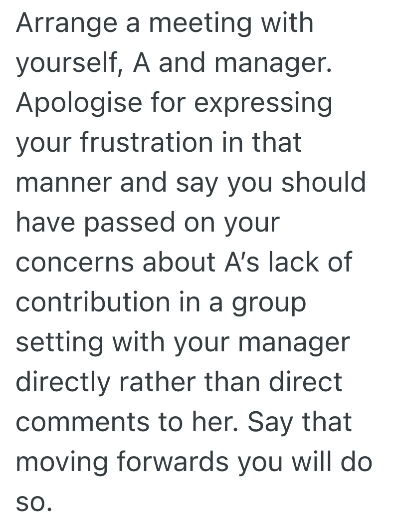 Screenshot 2025 06 16 at 11.40.51 AM Chronic Slacker Gets Called Out In Meeting, So She Refuses To Speak To A Coworker For Weeks Over One Snarky Comment