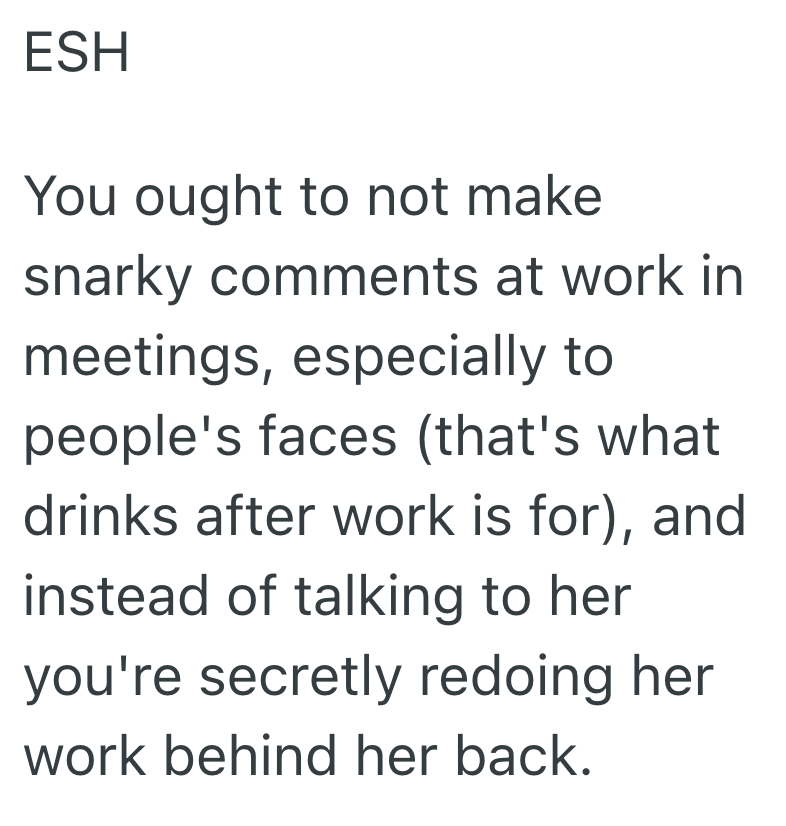 Screenshot 2025 06 16 at 11.41.29 AM Chronic Slacker Gets Called Out In Meeting, So She Refuses To Speak To A Coworker For Weeks Over One Snarky Comment