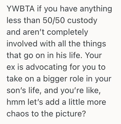 Screenshot 2025 06 16 at 2.46.22 AM e1750013480703 Man Is Worried About His Exs Reaction When She Finds Out Their Son Is Going To Be A Big Brother, So Hes Thinking About Telling Their Son First