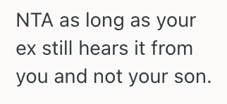 Screenshot 2025 06 16 at 2.48.09 AM Man Is Worried About His Exs Reaction When She Finds Out Their Son Is Going To Be A Big Brother, So Hes Thinking About Telling Their Son First