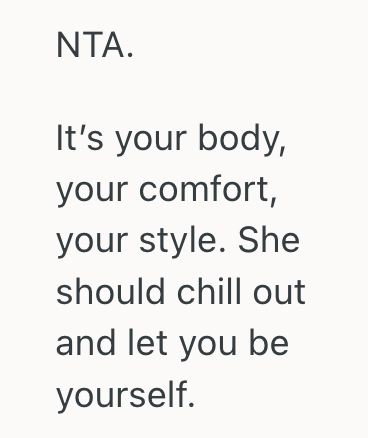 Screenshot 2025 06 16 at 2.57.06 PM Adult Daughter Likes To Wear Casual Clothes That Arent Very Feminine, But Her Mother Thinks She Should Start Dressing Nicer