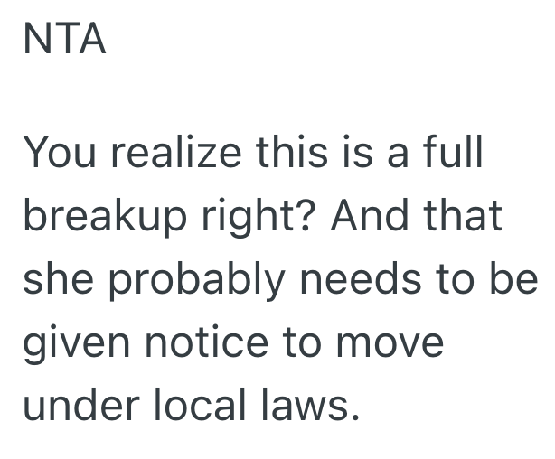 Screenshot 2025 06 17 at 1.08.39 PM He Doesnt Want His Girlfriend To Live With Him Anymore, But If He Kicks Her Out Shell End Up At A Homeless Shelter