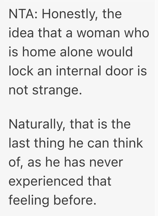 Screenshot 2025 06 17 at 4.13.10 PM She Locked The Bedroom Door To Feel Safe While Home Alone, But Her Husband Accused Her Of Hiding Something When He Couldnt Get In