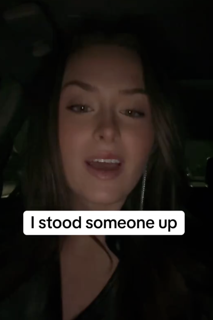 woman talking about standing someone up