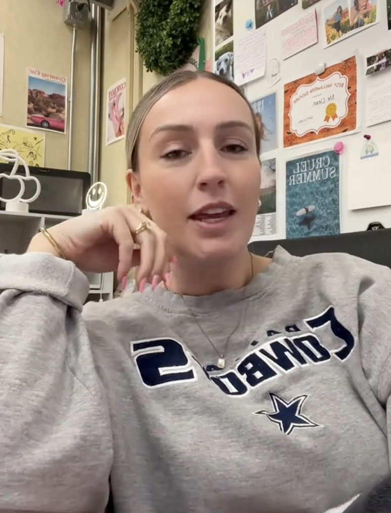 woman talking about teaching kids