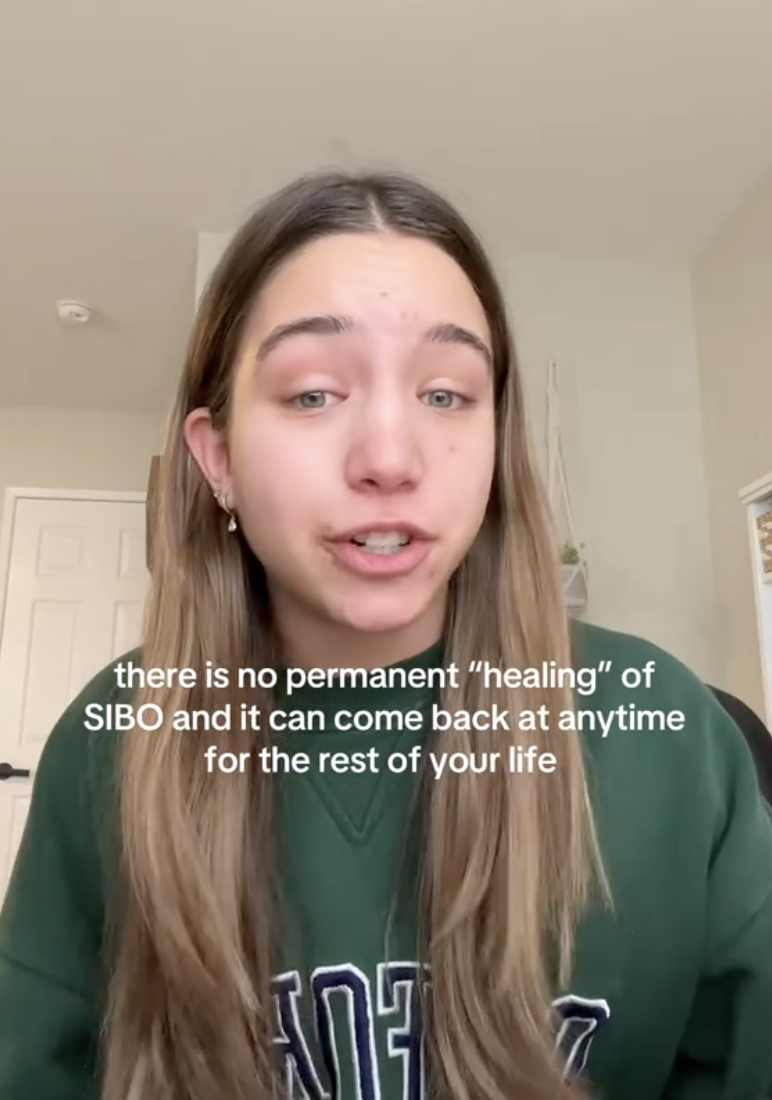 woman talking to tiktok viewers