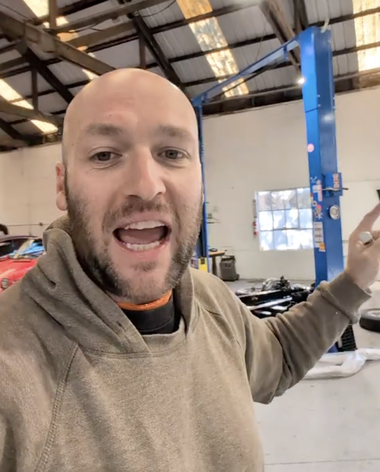 man in a mechanic's shop